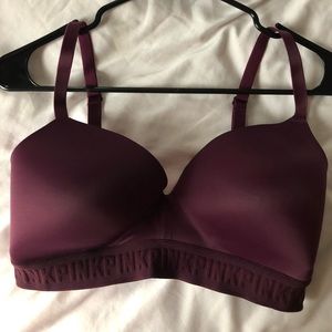Pink bra- wear everywhere lightly lined